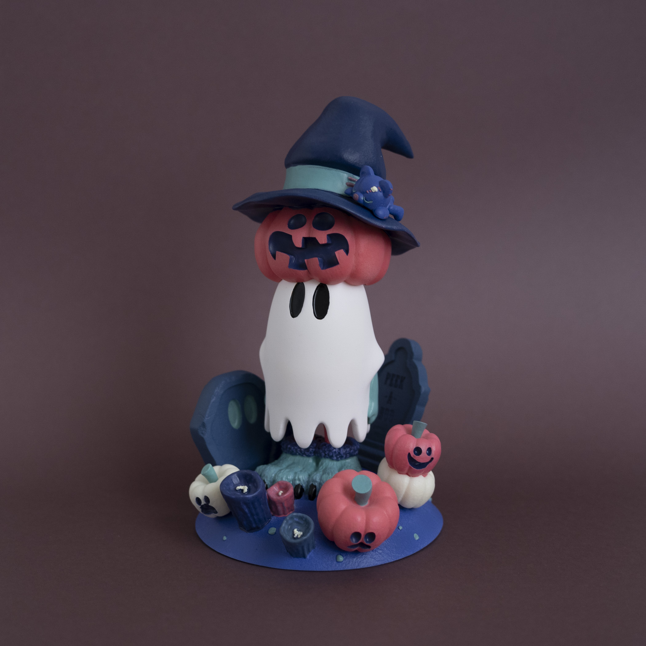 ななしのおばけちゃん　chimney ソフビ 抽選終了】ななしのおばけちゃん Pink/fog VINYL Limited color